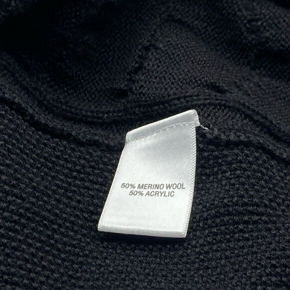 Murano Merino Wool Blend Cable Knit Shawl Collar Men’s Sweater Size L - Picture 5 of 6